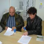 Подписване на договор по мярка 121 - Бенефициент: ЗКПУ Коларово